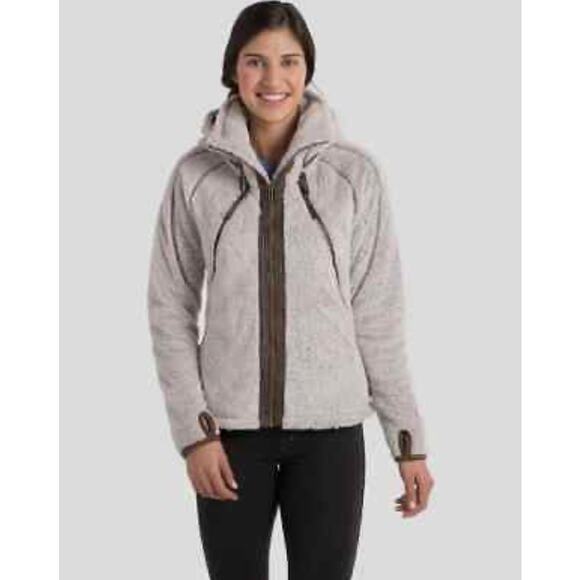 KUHL Women's Flight Jacket Fleece Jacket Full Zip Stone Outdoor Sz S - Picture 1 of 16